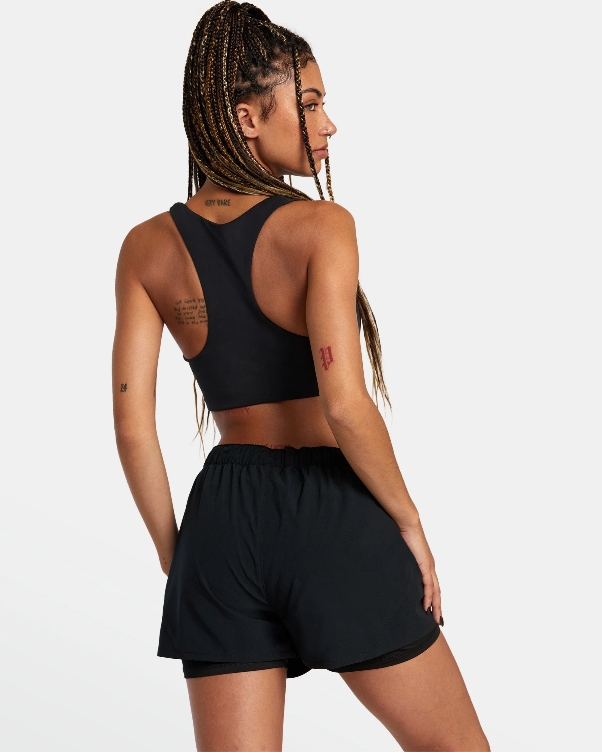 Womens VA Essential Mid-Rise Yogger Shorts - Image 3